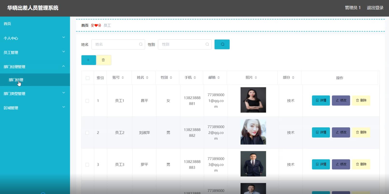 华晓出差人员管理系统的设计与实现