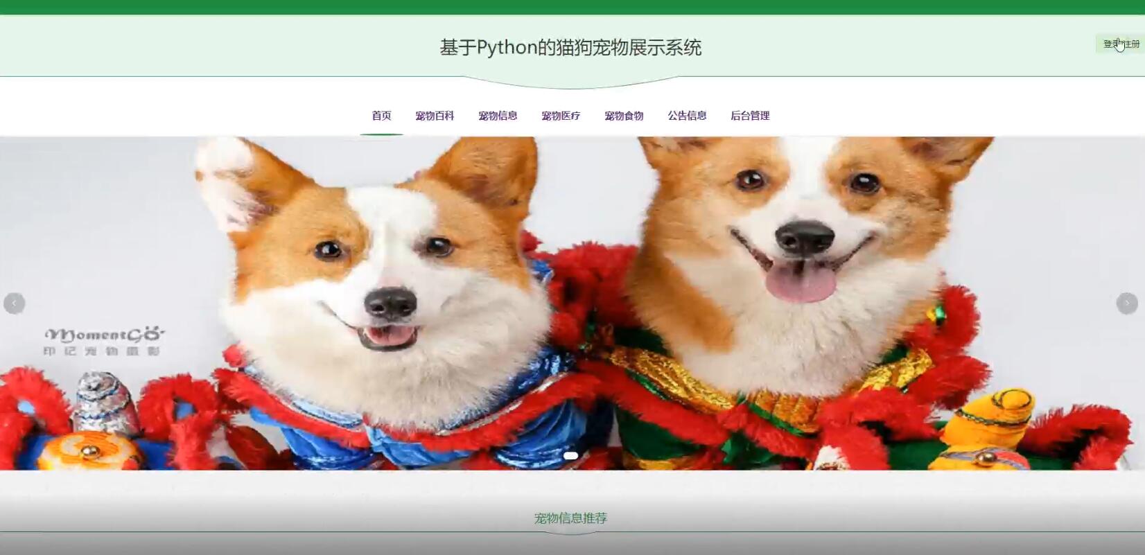 基于Python的猫狗宠物展示系统-计算机毕业设计源码+LW文档