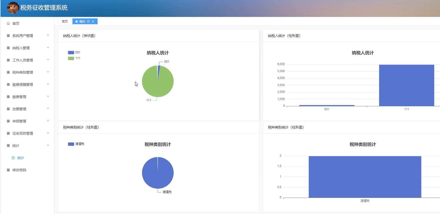 基于VUE的税务征收管理系统[VUE]-计算机毕业设计源码+LW文档