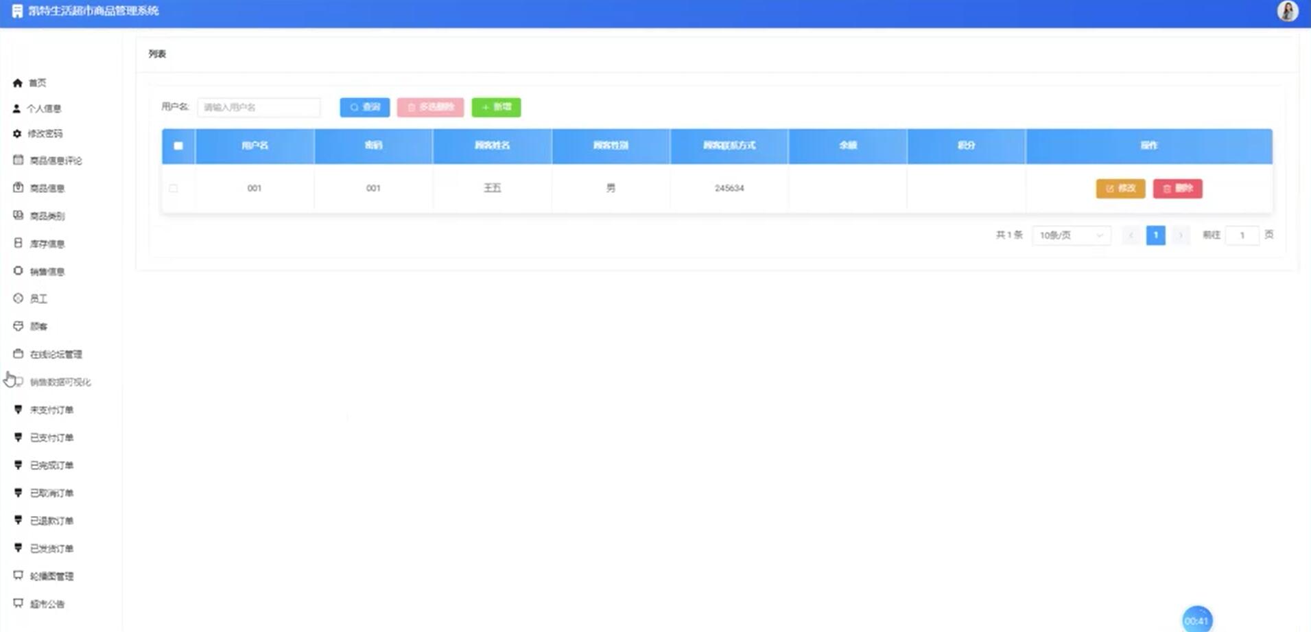 基于python的凯特生活超市商品管理系统[python]-计算机毕业设计源码+LW文档