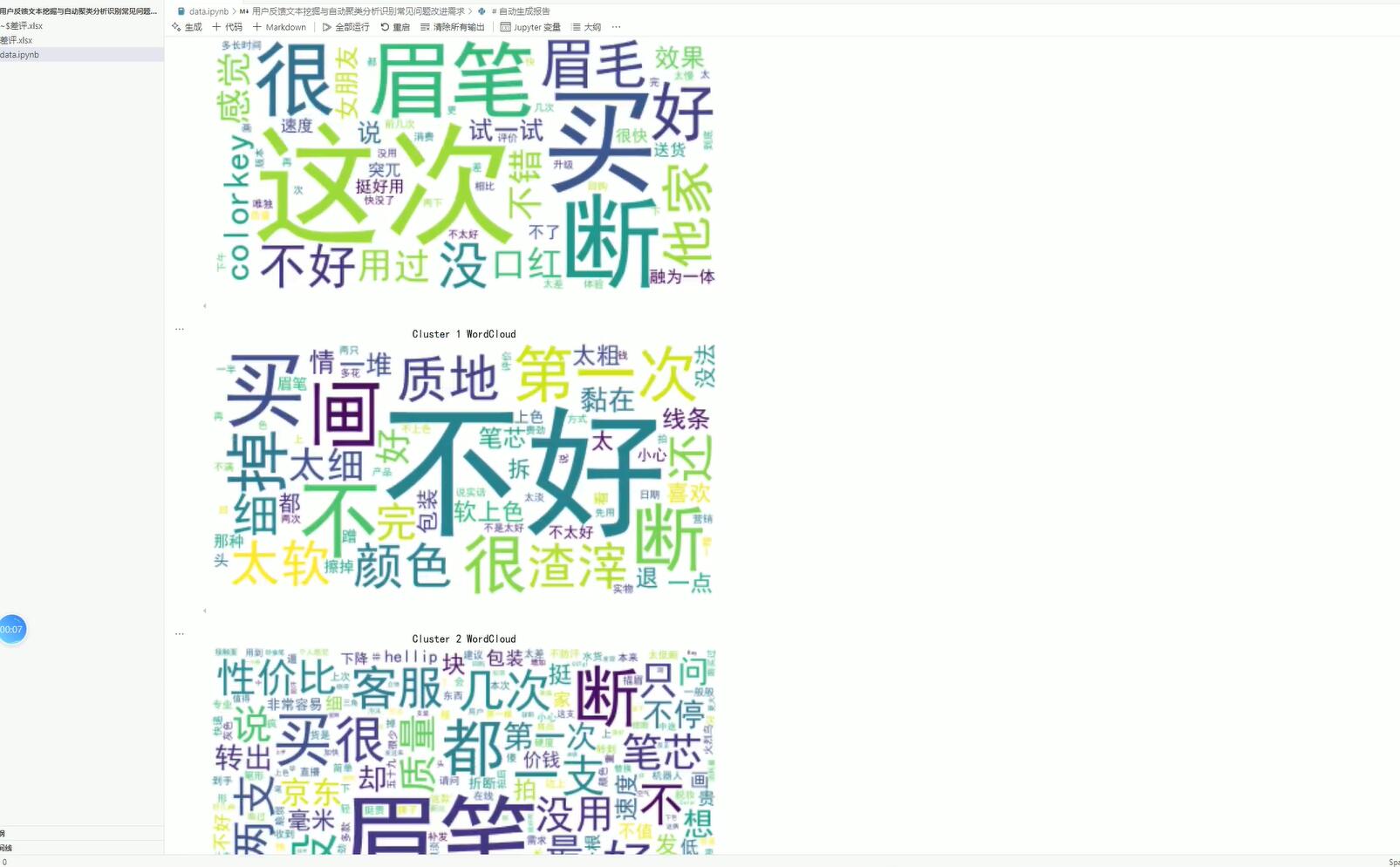 基于Python的用户反馈文本挖掘与自动聚类分析系统[python]-计算机毕业设计源码+LW文档